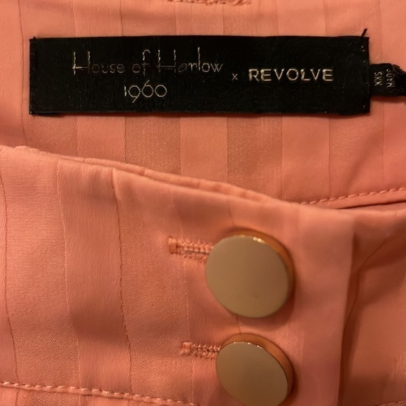 NEW | House of Harlow 1960 X REVOLVE Cisco High Rise Trouser Pant Peach 🍑 | XXS - Picture 5 of 8